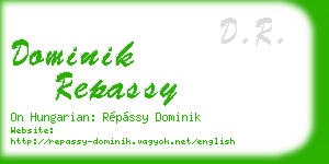 dominik repassy business card
